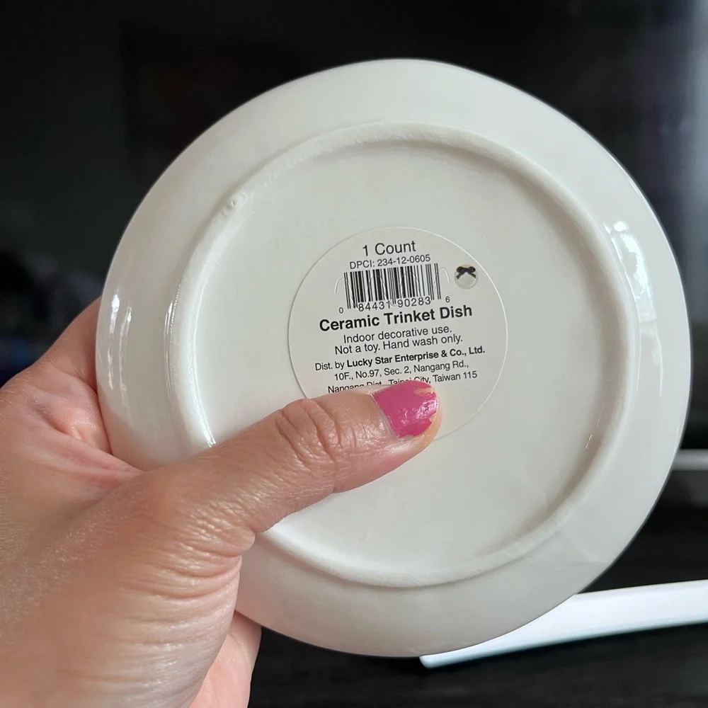 Target Bullseye Ceramic Trinket Dish Bow🎀